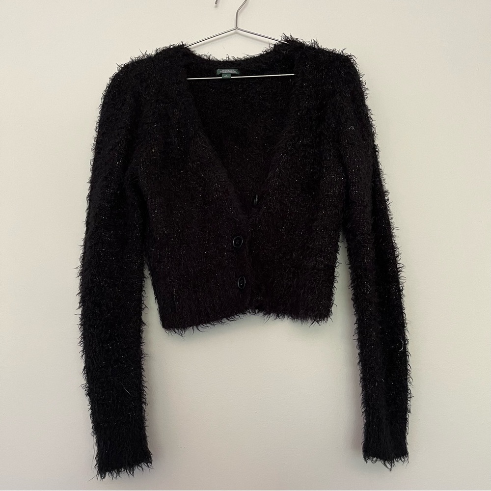 Woman’s knit sparkle black sweater size medium